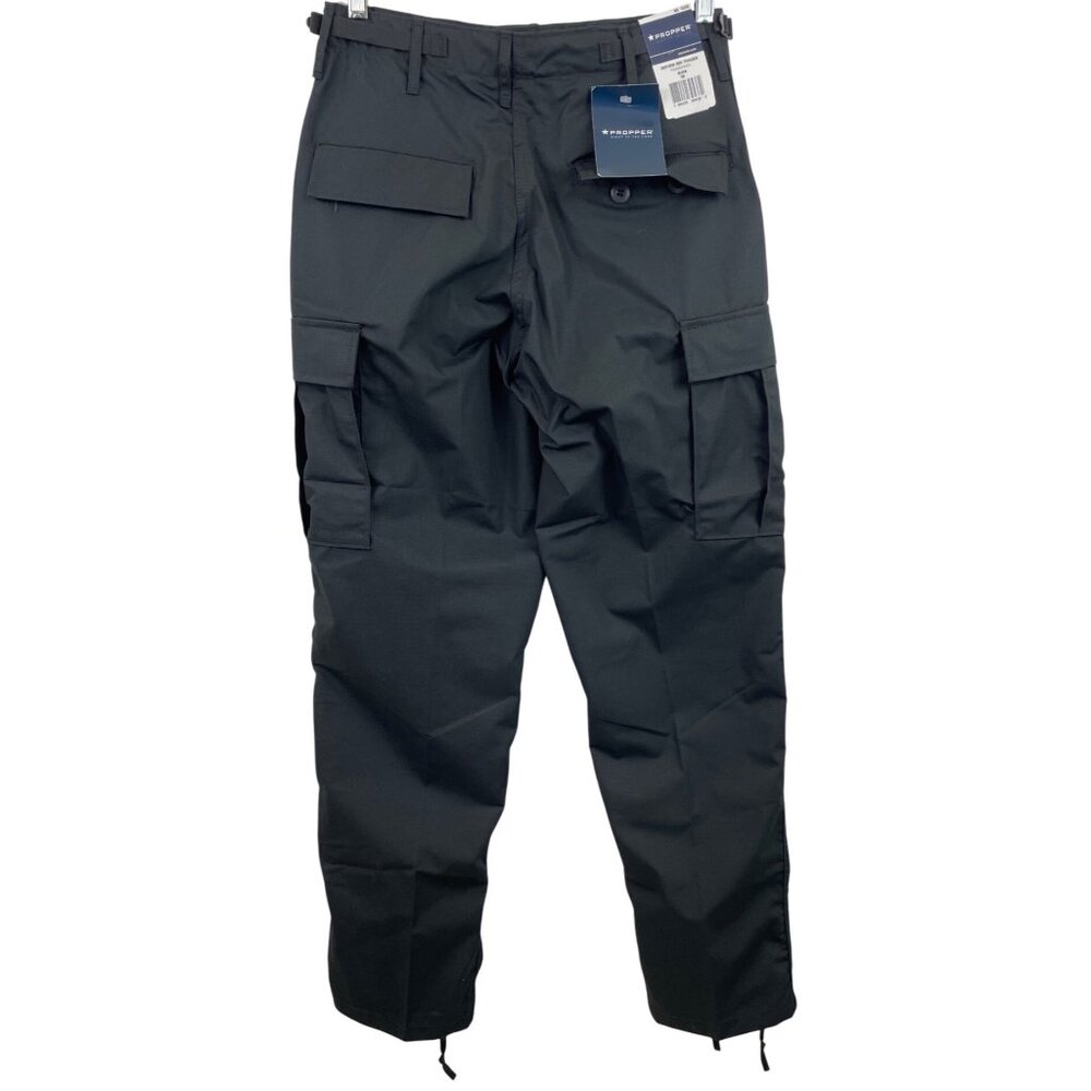 Propper Uniform Trouser Mens Black Military Work Cargo BDU Pants Size SR 30x32 - Picture 2 of 11